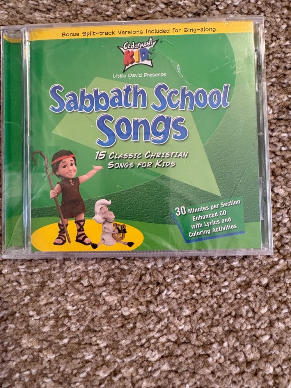 Sabbath School Songs - Green Kids CD by Cedarmont/Kids